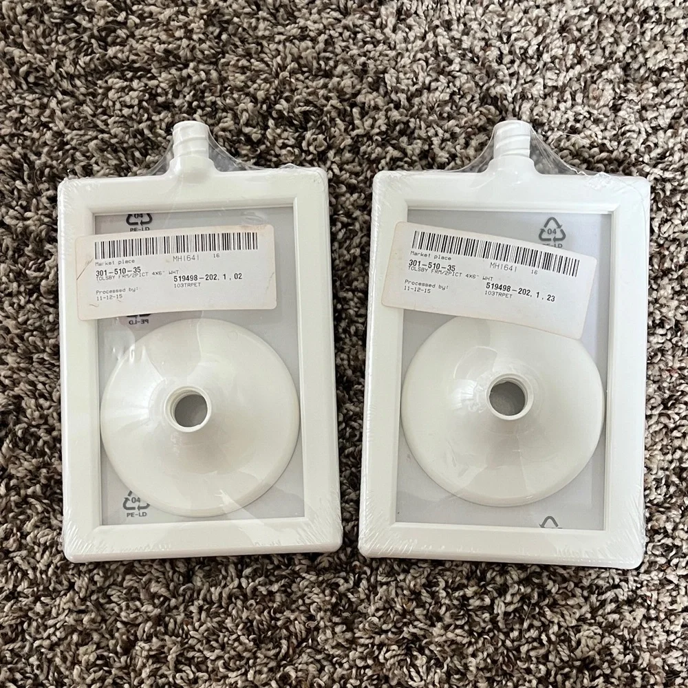 IKEA White TOLSBY Rectangular Photo Frames, set of 2, new, sealed package